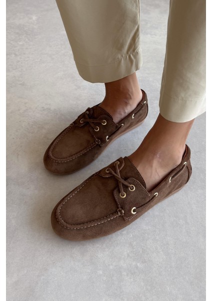 Alberta Camel Deri Loafer