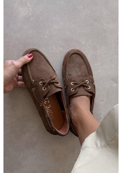 Alberta Camel Deri Loafer indirimleri