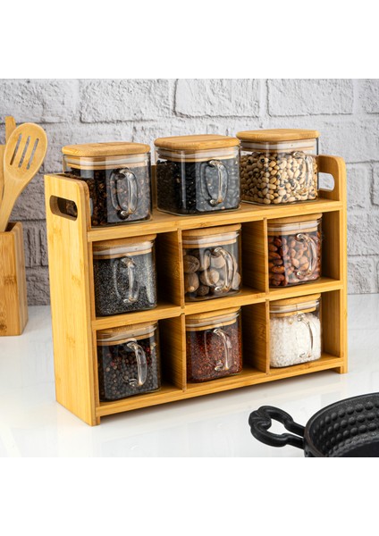 Tier 10 Parça 3 Katlı Kulplu Baharatlık Seti