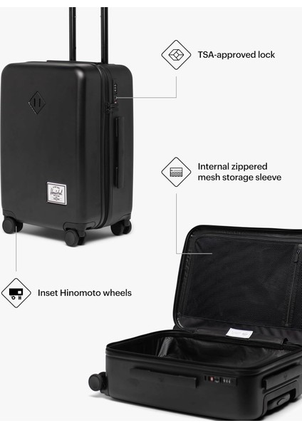 Heritage™ Hardshell El Bagajı - Orta Boy Tekerlekli Bavul - Darbelere Karşı Dayanıklı Kabin modelleri