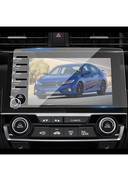 Honda Civic 2019-2020 Android Navigasyon Multimedya ile Uyumlu Nano Ekran Koruyucu Film - FC1117