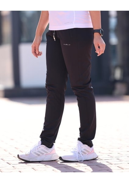 3 Cepli Siyah Parçalı Eşofman Alt10