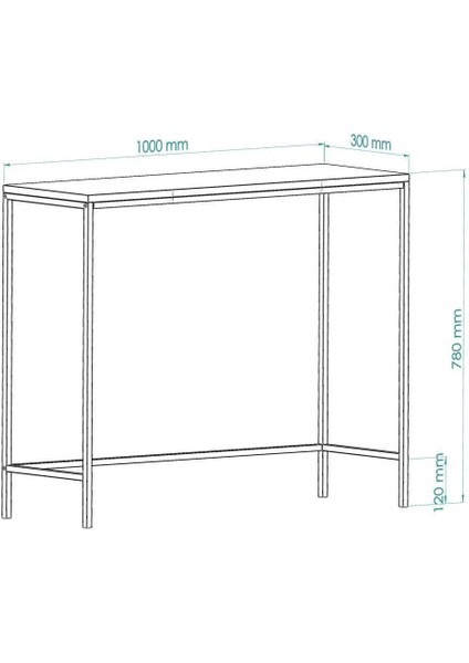 Altın Renk Metal ve Suntalam Dresuar Konsol – Modern Kahve Köşesi Tasarımı, 100x80x30 cm fırsatları