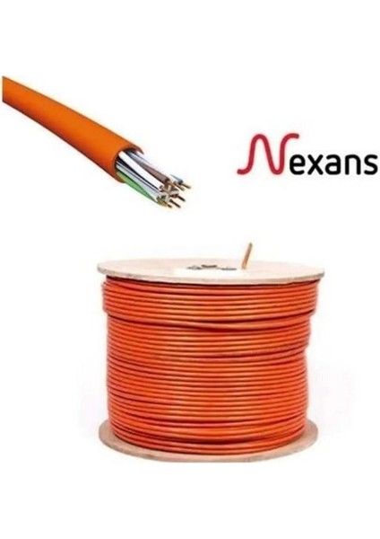 Cat6 Utp 23AWG Turuncu 500M Saf Bakır Lszh Kablo Lszh Hf