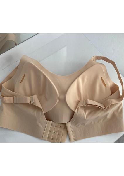 Sınaura Kadın Ten Rengi Çıkarılabilir Pedli Dikişsiz Balensiz Toparlayıcı Sütyen fırsatları