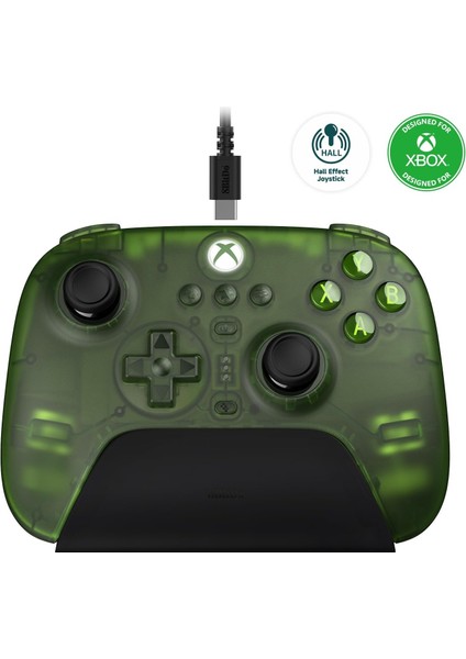 Ultimate Xbox Hall Effect 3 Mod 2.4g Controller ve Şarj Dock - Jade Xbox Series x Series S - 0ne Windows, Android Pc Uyumlu