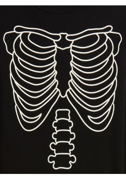 Bebek Siyah Iskelet Baskılı Pijama Takımı fiyatları