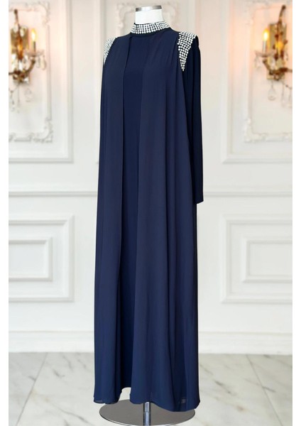 Zambak Abiye Elbise Lacivert modelleri