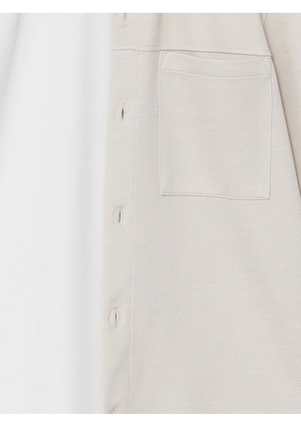 Southblue Bej Regular Fit Uzun Kollu Erkek Gömlek Ceket