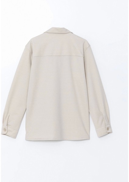 Southblue Bej Regular Fit Uzun Kollu Erkek Gömlek Ceket