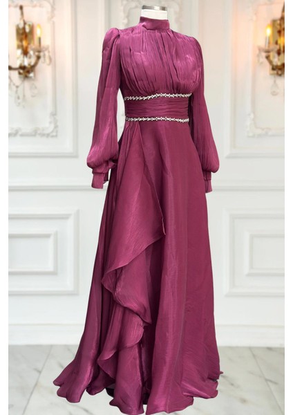 Alize Abiye Elbise Vişne modelleri