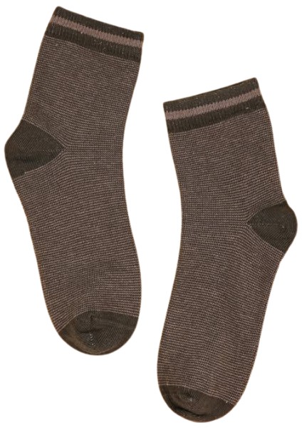 Erkek Çocuk Çorap Soket 4 Çift Siyah-Lacivert-Kahve-Yeşil fırsatları