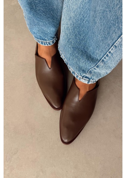 Aria Kahverengi Hakiki Deri Ayakkabı fırsatları