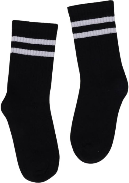 Çocuk Çorap Soket 3 Çift Unisex Beyaz-Siyah-Gri modelleri
