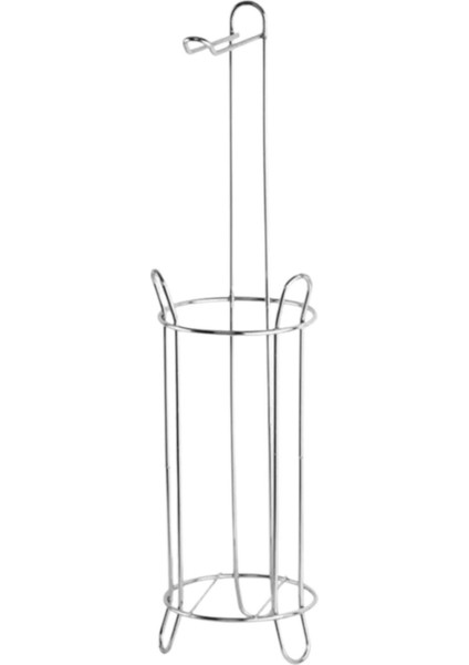 Paslanmaz Ayakli Yedekli Wc Tuvalet Kağıtlık Krom