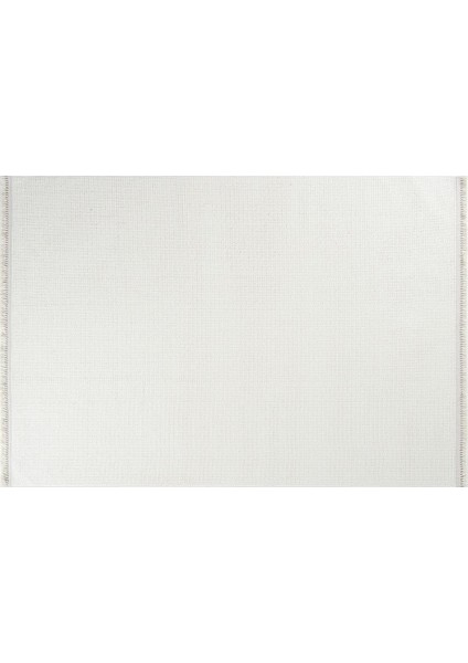 Pinal Kolekisyonu 1001 Beyaz Yumuşak Dokulu Bukle Salon Antre Mutfak Halı Yolluk