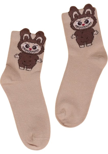 Kız Çocuk Çorap Soket 6 Çift Beyaz-Gri-Pembe-Kahve-Krem-Gülkurusu indirimleri