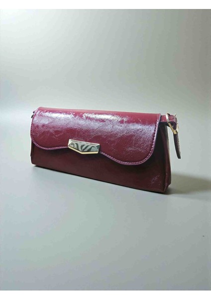 Kadın Dokulu Suni Deri Astarlı Çıt Çıt Kapama El ve Omuz Çantası fiyatları