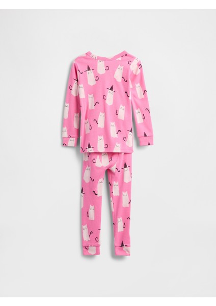 Bebek Pembe %100 Organik Pamuk Halloween Pijama Takımı fiyatları