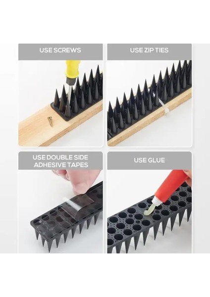 Plastik kuş Kondurmaz Kuş Kedi ve Hayvan Koruma Bariyeri 6 Metre Kahverengi indirimleri