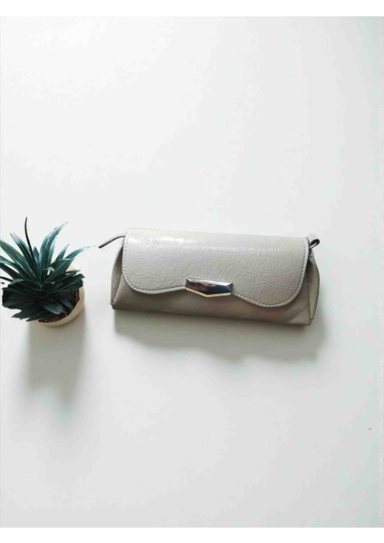 Kadın Dokulu Suni Deri Astarlı Çıt Çıt Kapama El ve Omuz Çantası modelleri