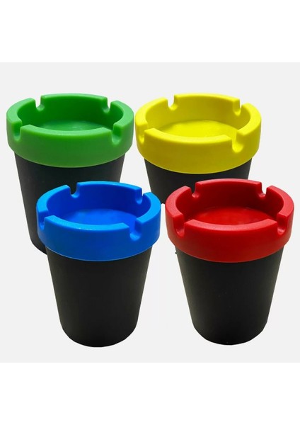 Dumansız Kova Küllük - Şık ve Renkli Tasarım - Oto Küllük