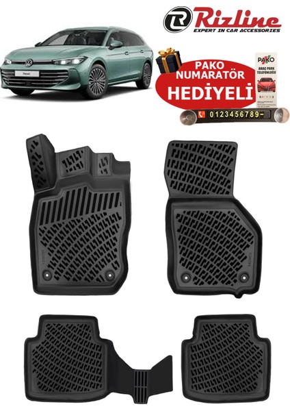 Volkswagen Passat B9 Variant 2023 Sonrası Havuzlu Paspas