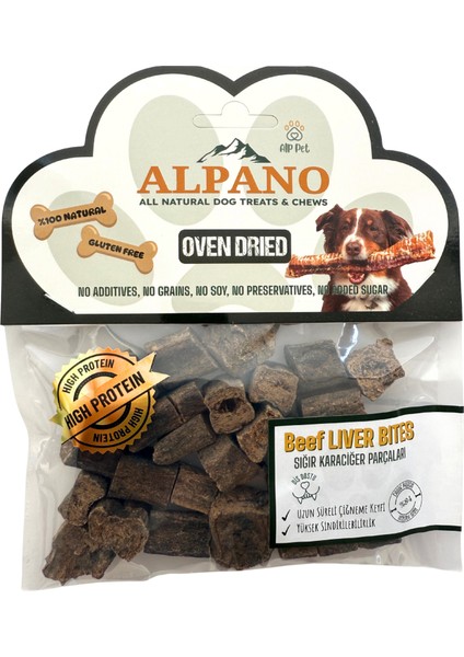 Beef Liver Bites / Sığır Karaciğer Parçaları Fırınlanarak Kurutulmuş Ödül Maması
