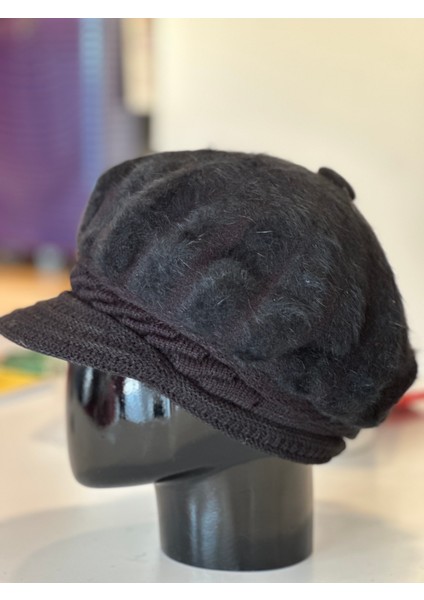 Mamasorbatti Kadın Siperli Yün Şapka