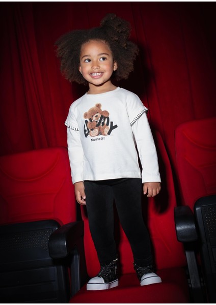 Kız Çocuk Kadife Tayt