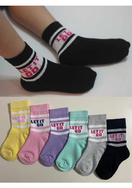 6 Çift Bebek ve Çocuk Çorap Okul & Günlük Kolej Çorabı