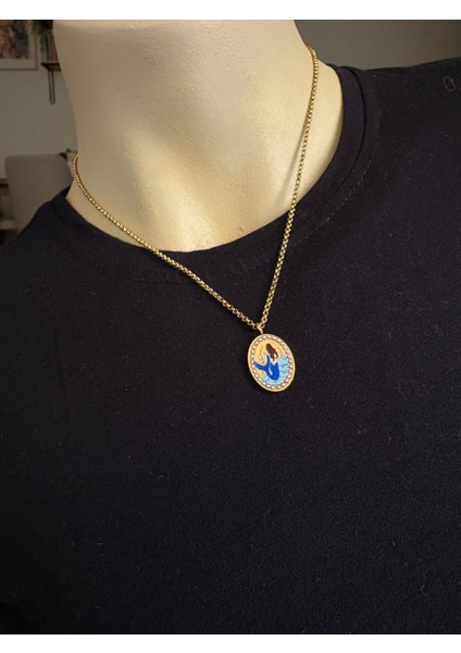 Çelik Deniz Kızı Kolye