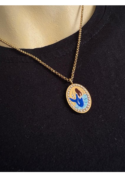 Çelik Deniz Kızı Kolye modelleri