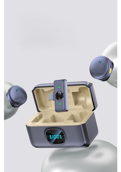 Kablosuz Profesyonel Ikili Yayın Yaka Mikrofonu – Şarj Kutulu | Kıskaç Mıknatıs Tasarım | Uzun Pil Ömrü fiyatları