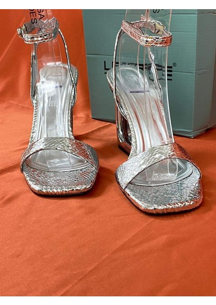 LES049 Gümüş Sultan Tasarım Kadın Topuklu Ayakkabı Stiletto modelleri