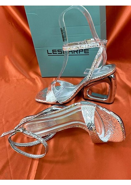 LES049 Gümüş Sultan Tasarım Kadın Topuklu Ayakkabı Stiletto fırsatları
