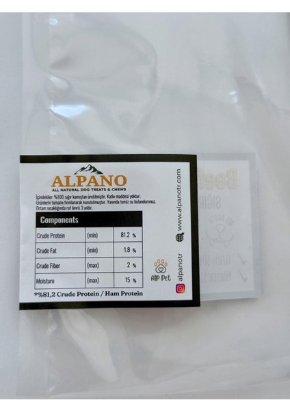 Beef Buly Stick Thick 12"/ Sığır Kamış Çubuk 12" Fırınlanarak Kurutulmuş Ödül Maması fiyatları