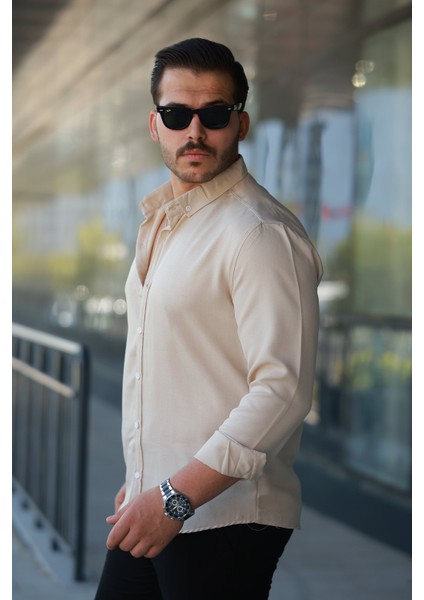 Erkek Uzun Kollu Regular Sofya Keten Gömlek fiyatları