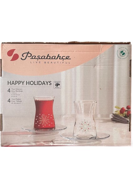 Happy Holidyas 8 Parça Çay Seti fiyatları