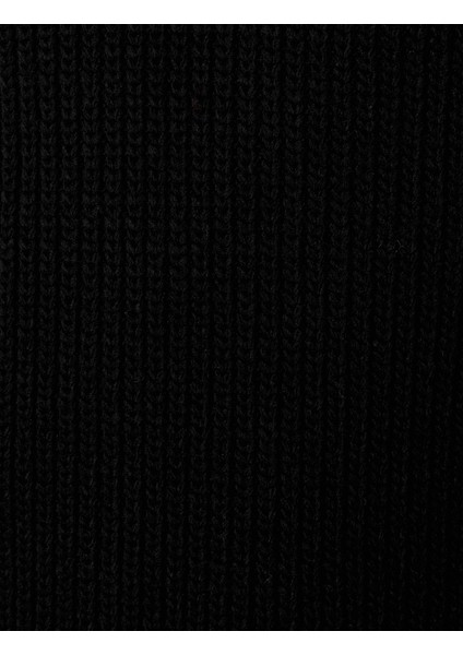 Uzun Kollu Basic Yarım Fermuarlı Triko Kazak