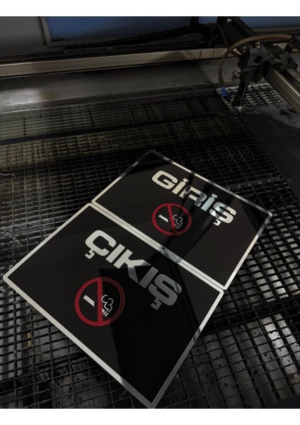 Giriş Çıkış Tabela Pleksi Plakalık