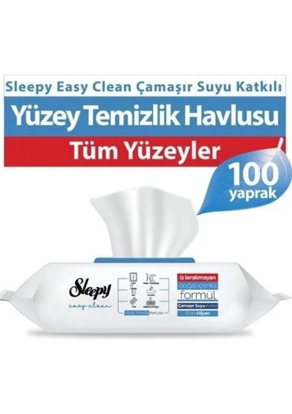 Nessiworld Çamaşır Suyu Katkılı Yüzey Temizleme Havlusu 100 Adet