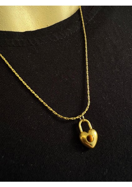 Çelik Kalp Kilit Kolye fiyatları