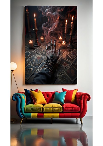 Falcı Eli Ev Duvar Salon Güzellik Salonu Ofis Dükkan Dekarasyon Kanvas Tablo