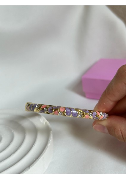 Renkli Mineli Bilezik Taşlı Mineli Sedefli Altın Renk Bileklik Sevgiliye Kız Arkadaşa Hediye Kutulu fiyatları