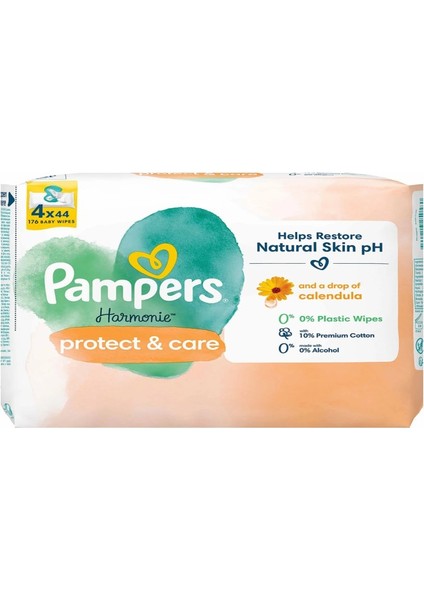 Nessiworld Prima Protect & Care Islak Havlu Mendil 4'lü 176 Yaprak