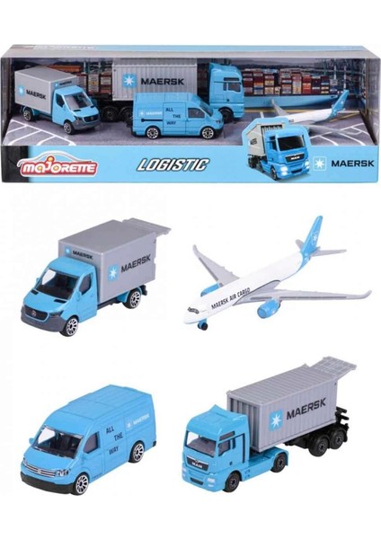 Nessiworld Majorette Maersk Temalı Lojistik 4'lü Koleksiyon Paketi