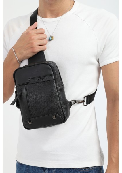 Erkek Siyah Çok Bölmeli Günlük Çapraz Askılı Omuz Çantası fırsatları