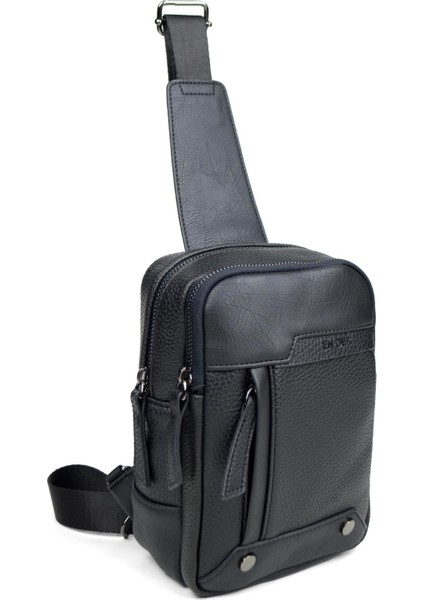 Erkek Siyah Çok Bölmeli Günlük Çapraz Askılı Omuz Çantası indirimleri