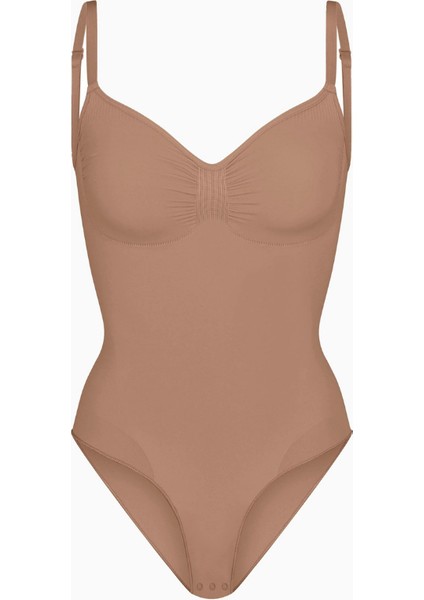 Seamless Sculpt Brief Bodysuit, Dikişsiz, Şekillendirici ve Konforlu Kadın Body